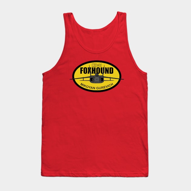 Mig-31 Foxhound Patch Tank Top by TCP